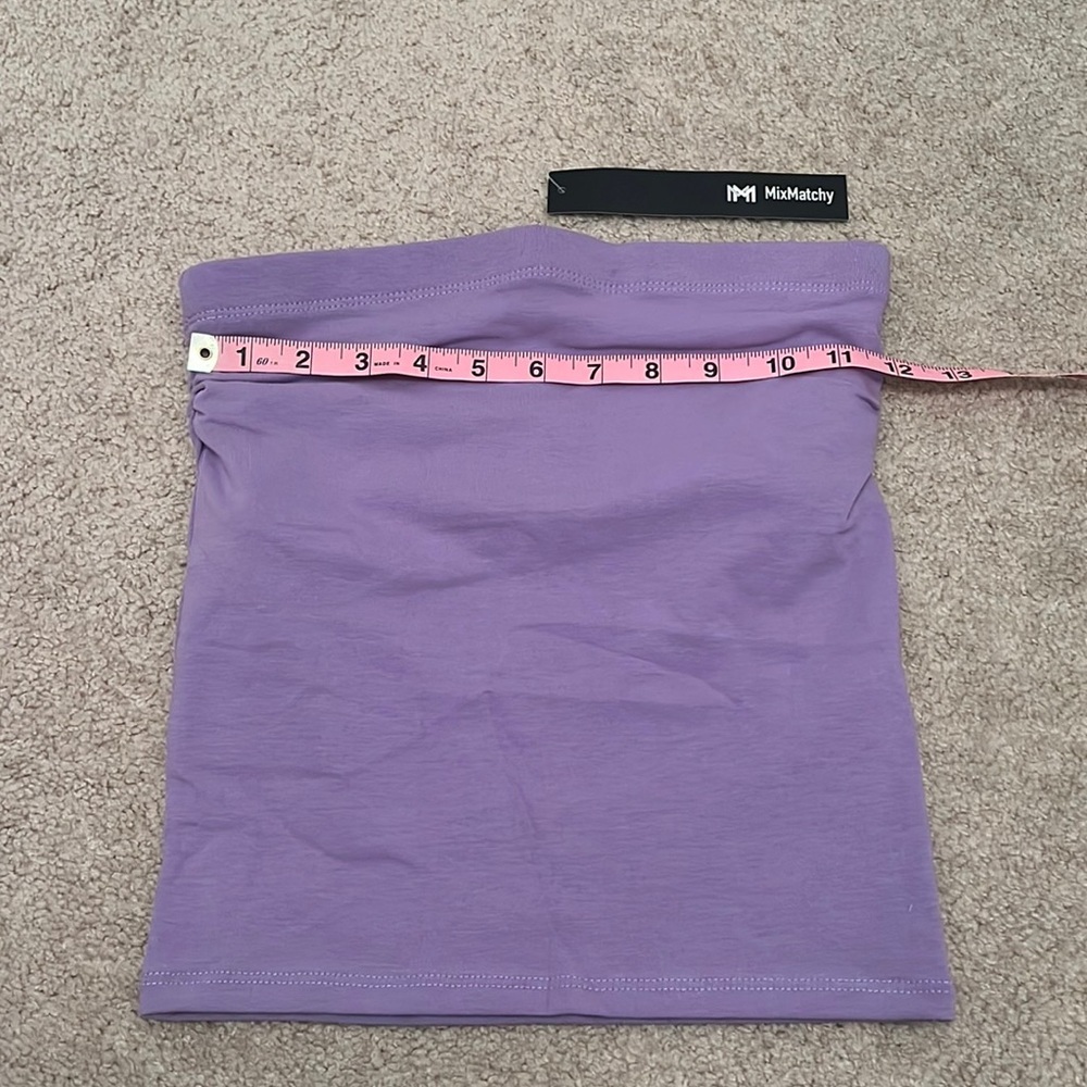 🆕 MixMatchy Women's Causal Strapless Double Layered Basic Sexy Tube Top